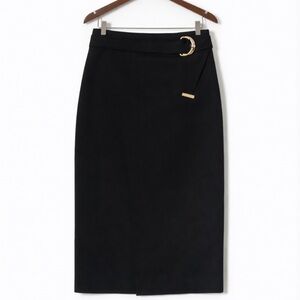 Calvin Klein Belted Black Skirt Size 4